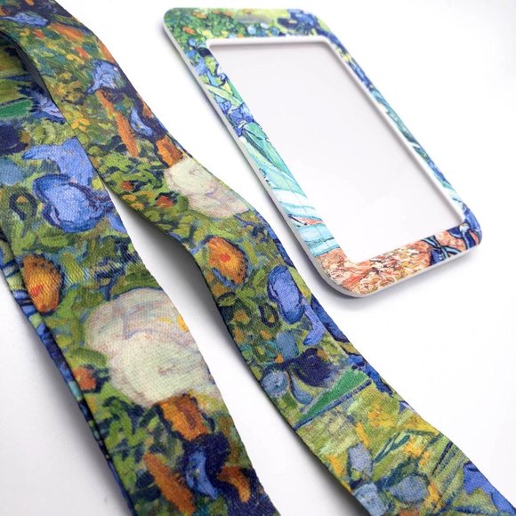 Irises Van Gogh Lanyard BLUE - Picture 2 of 4